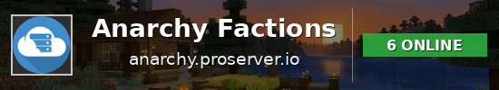 Anarchy Factions Minecraft server banner