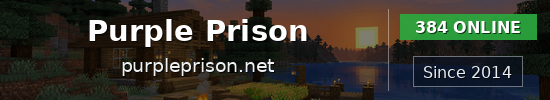 Purple Prison Minecraft server banner