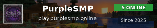 PurpleSMP Minecraft server banner