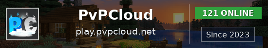 PvPCloud Minecraft server banner
