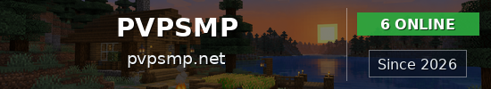PVPSMP Minecraft server banner
