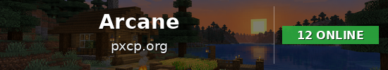 Arcane Minecraft server banner