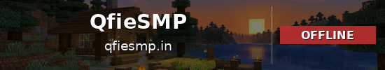 QfieSMP Minecraft server banner