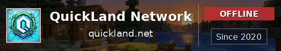 QuickLand Network Minecraft server banner