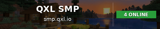 QXL SMP Minecraft server banner