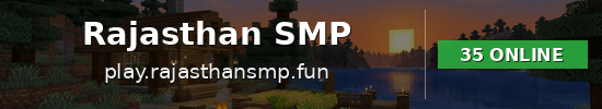 Rajasthan SMP Minecraft server banner