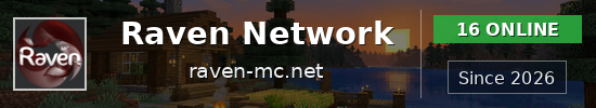 Raven Network Minecraft server banner