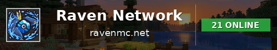 Raven Network Minecraft server banner