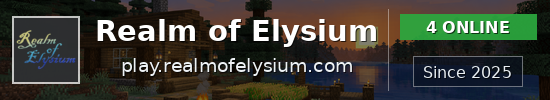 Realm of Elysium Minecraft server banner