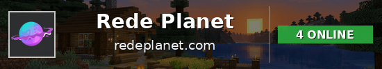 Rede Planet Minecraft server banner