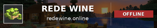 REDE WINE Minecraft server banner