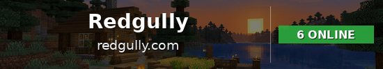Redgully Minecraft server banner