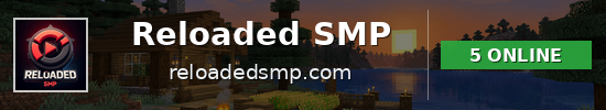 Reloaded SMP Minecraft server banner