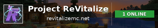 Project ReVitalize Minecraft server banner