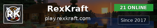 RexKraft Minecraft Server IP: play.rexkraft.com | Players & Ping