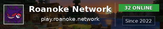 Roanoke Network Minecraft server banner