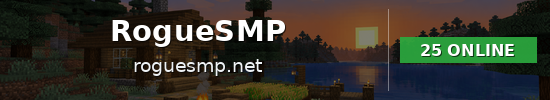 RogueSMP Minecraft server banner