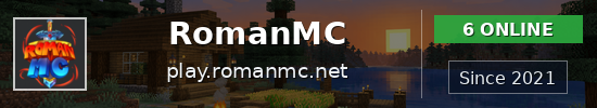 RomanMC Minecraft server banner