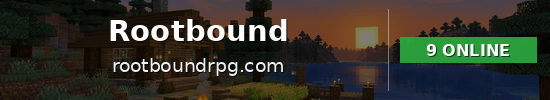 Rootbound Minecraft server banner