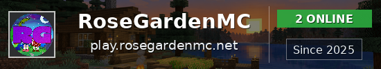 RoseGardenMC Minecraft server banner