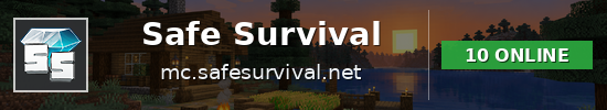 Safe Survival Minecraft server banner