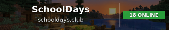 SchoolDays Minecraft server banner