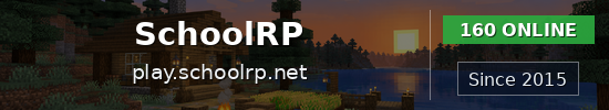 SchoolRP Minecraft server banner