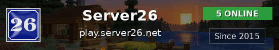 Server26 Minecraft server banner