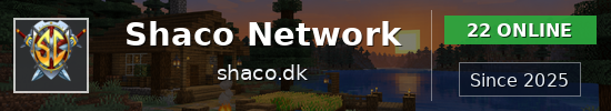 Shaco Network Minecraft server banner