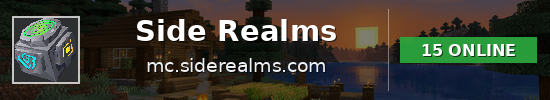 Side Realms Minecraft server banner