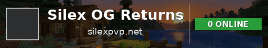 Silex OG Returns Minecraft server banner