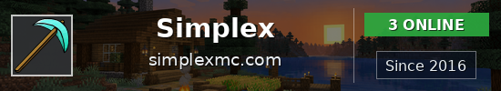 Simplex Minecraft server banner