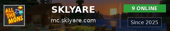 SKLYARE Minecraft server banner
