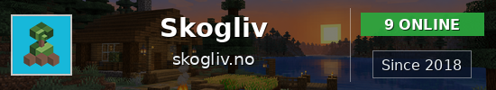 Skogliv Minecraft server banner