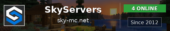SkyServers Minecraft server banner