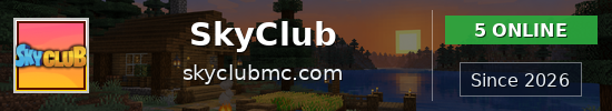 SkyClub Minecraft server banner