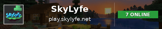 SkyLyfe Minecraft server banner