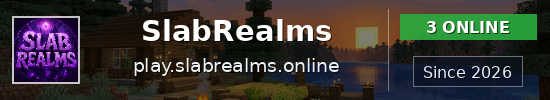 SlabRealms Minecraft server banner