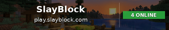 SlayBlock Minecraft server banner