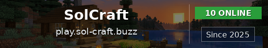 SolCraft Minecraft server banner