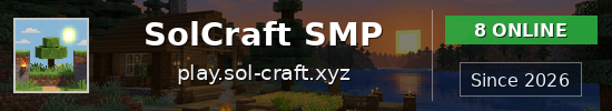 SolCraft SMP Minecraft server banner