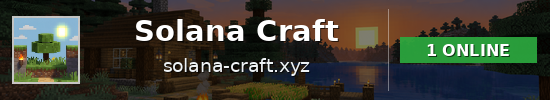 Solana Craft Minecraft server banner