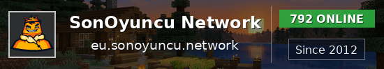 SonOyuncu Network Minecraft server banner