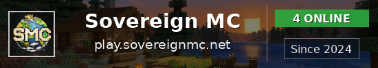 Sovereign MC Minecraft server banner