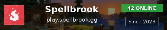 Spellbrook Minecraft server banner