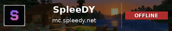 SpleeDY Minecraft server banner