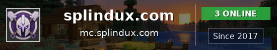 splindux.com Minecraft server banner