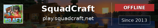 SquadCraft Minecraft server banner
