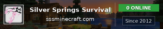 Silver Springs Survival Minecraft server banner