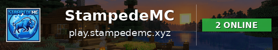 StampedeMC Minecraft server banner